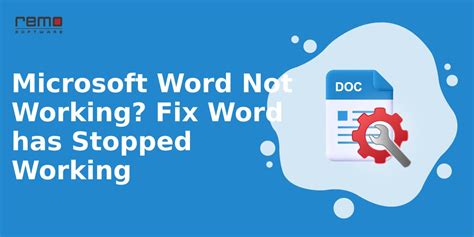 how to fix microsoft word stopped working