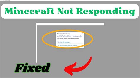 how to fix minecraft not responding