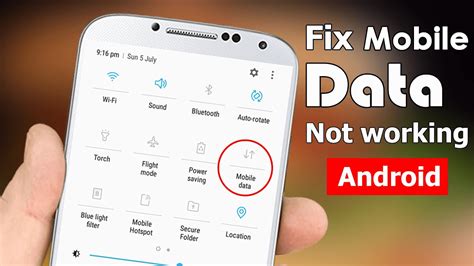 how to fix mobile data on android