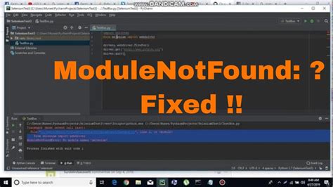 how to fix module error in python