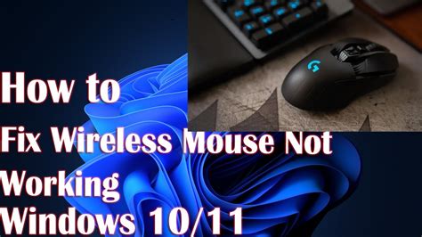 how to fix mouse not working windows 11