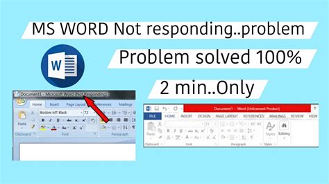 how to fix ms word not working