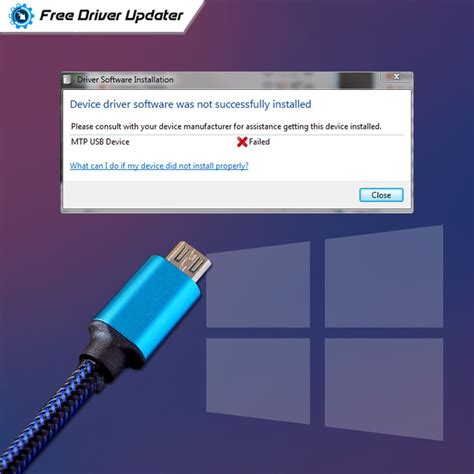 how to fix mtp usb device driver problem in windows 10