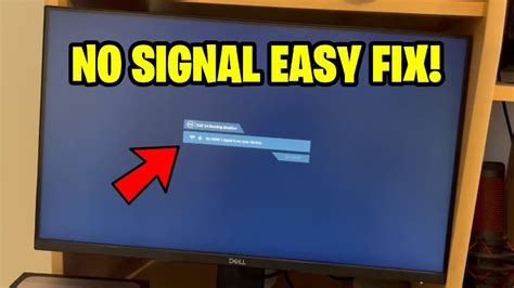 how to fix no signal problem in pc