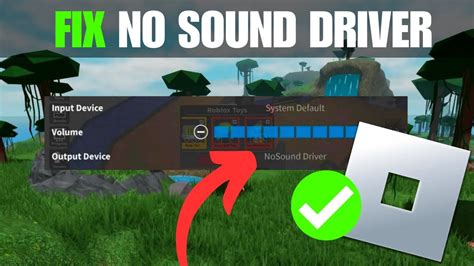 how to fix no sound driver on roblox mobile