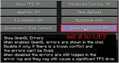 how to fix opengl error 1281