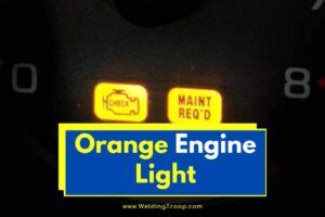how to fix orange engine light