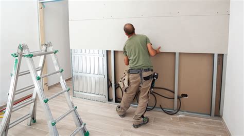 how to fix plasterboard wall