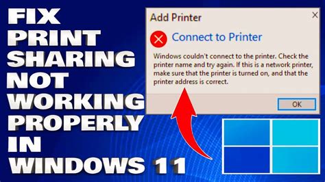 how to fix printer sharing problem in windows 10