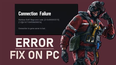 how to fix rainbow six siege server connection error