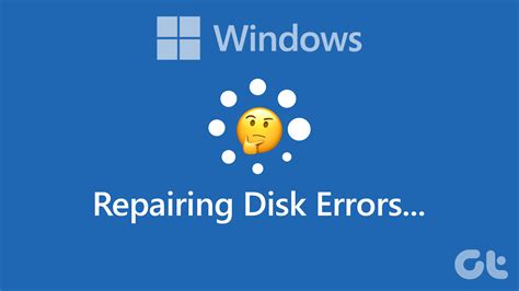 how to fix repairing disk errors