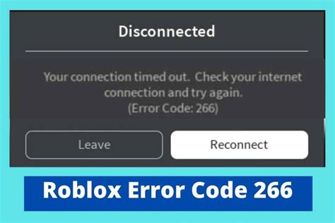 how to fix roblox error code 266