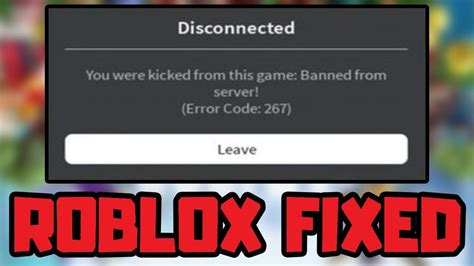 how to fix roblox error code 267 on phone