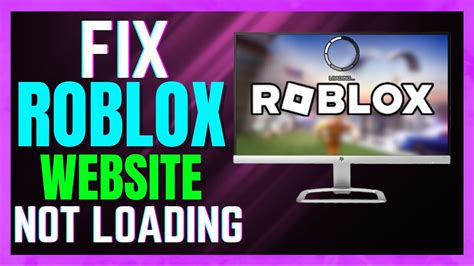 how to fix roblox website not loading properly