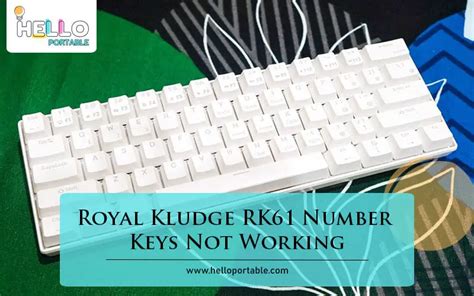 how to fix royal kludge keyboard numbers not working