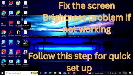 how to fix screen brightness problem in windows 10