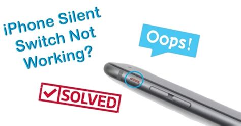 how to fix silent button on iphone