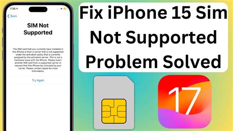 how to fix sim issue on iphone