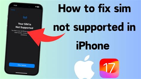 how to fix sim not supported iphone