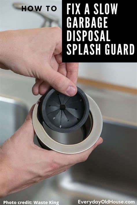how to fix slow draining garbage disposal