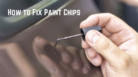 how to fix small paint chips on car