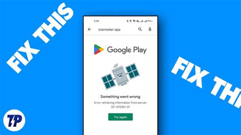 how to fix something went wrong error on play store