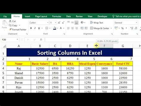 how to fix sorting problems in excel