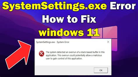 how to fix system error