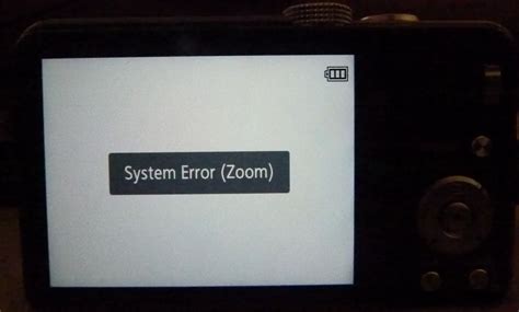 how to fix system error zoom lumix camera