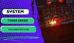 how to fix system timer failure
