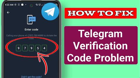 how to fix telegram verification code