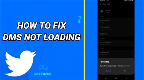 how to fix twitter dms not loading