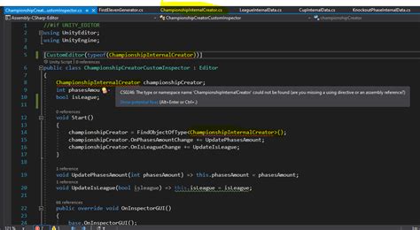 how to fix unity error cs0246
