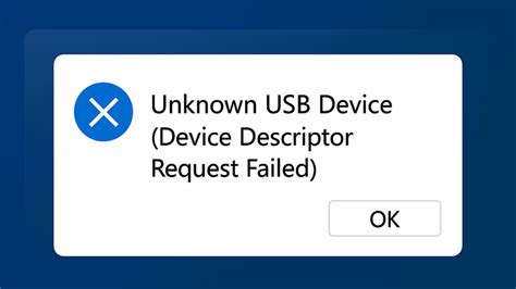 how to fix unknown usb device error