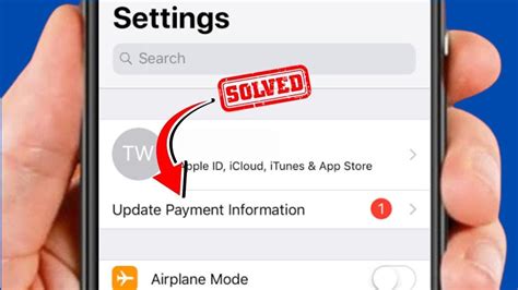 how to fix update payment information on iphone