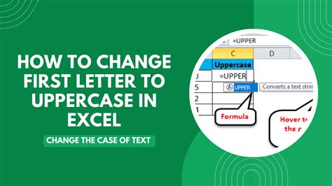 how to fix uppercase letter in excel