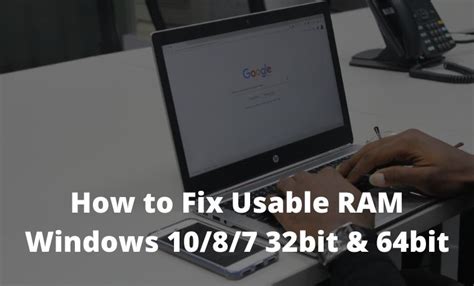 how to fix usable ram windows 10