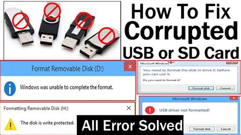 how to fix usb flash drive error