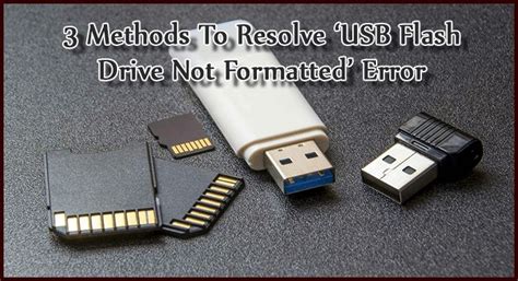how to fix usb flash drive format error