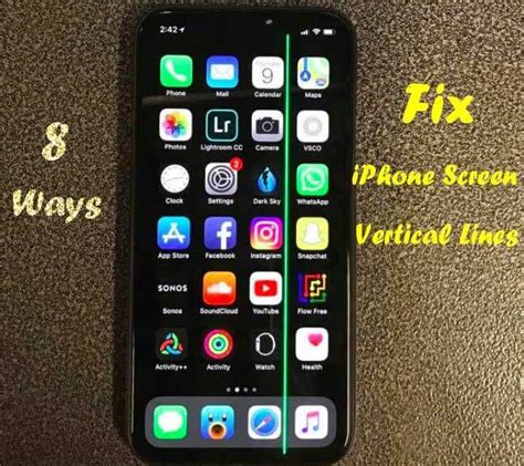 how to fix vertical lines on iphone