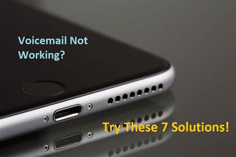 how to fix voicemail not working on iphone