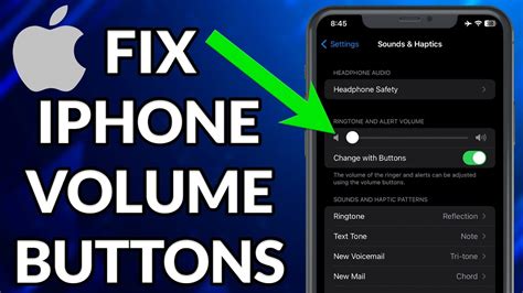 how to fix volume button on iphone not working