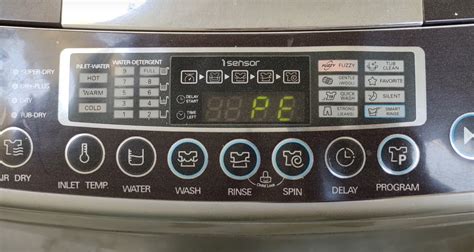 how to fix washing machine error code