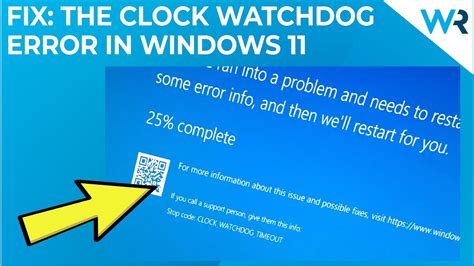 how to fix watchdog timer error