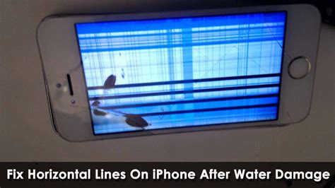how to fix water damage lines on iphone