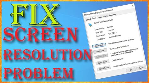 how to fix windows resolution