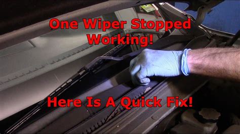how to fix windshield wipers that won't move