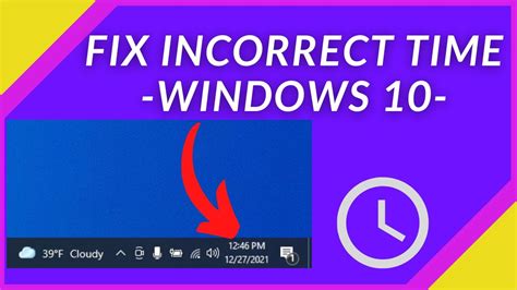 how to fix wrong time on windows 10