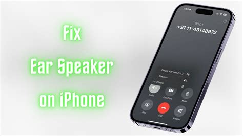 how to fix your ear speaker on iphone