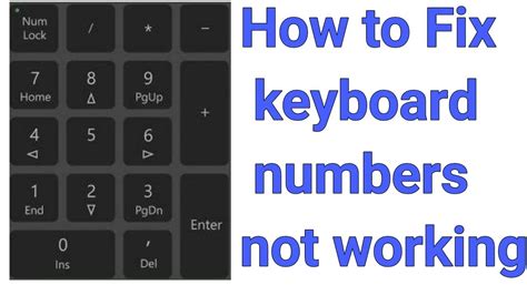 how to fix your keyboard numbers